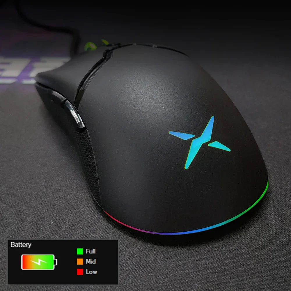 Delux M800PRO PAW3370 RGB Optical Wireless Gaming Mouse Mac