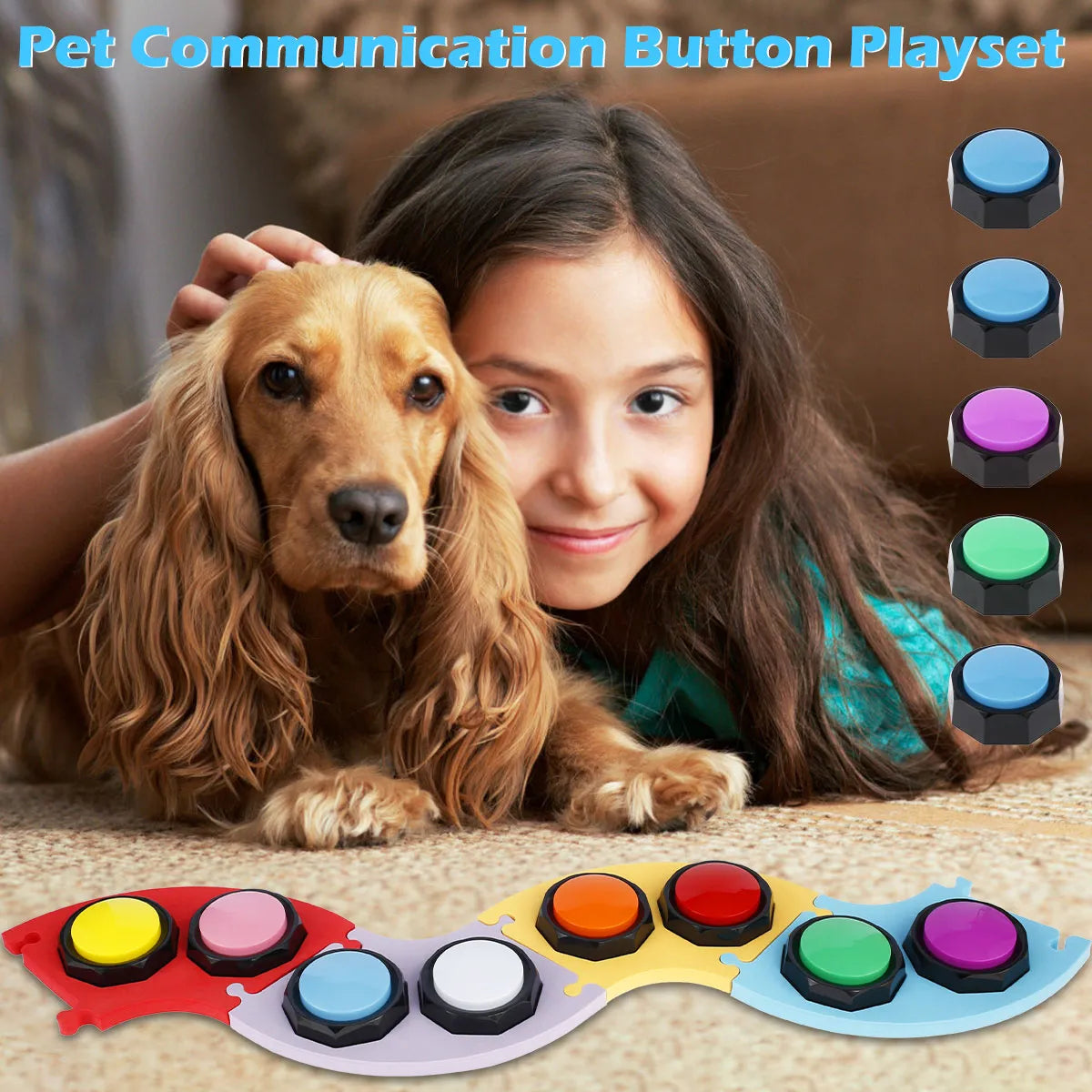 Voice Recording Button Pet Toys Dog Buttons for Communication Training