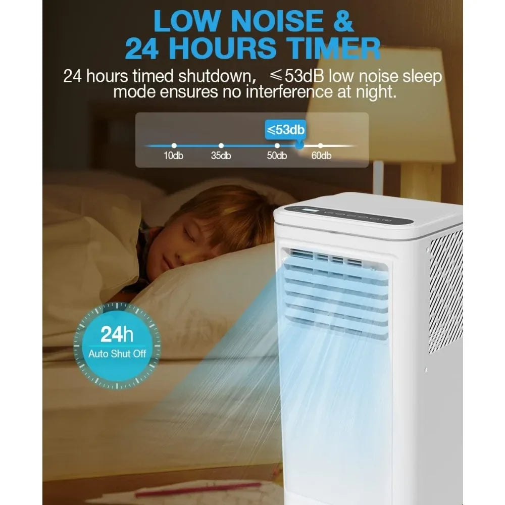 10000 BTU Portable Air Conditioner, With Dehumidifier And Fan.