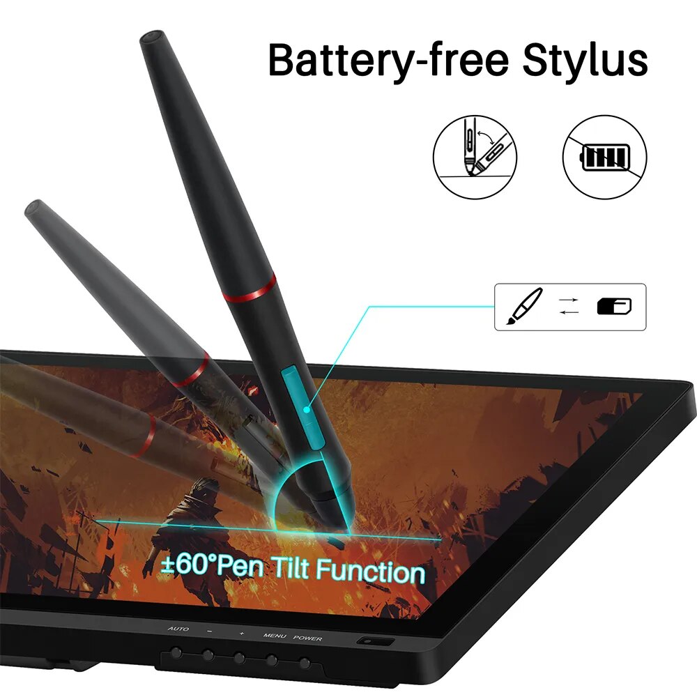 Artisul D22S Graphic electronics pen display batter free Tablet