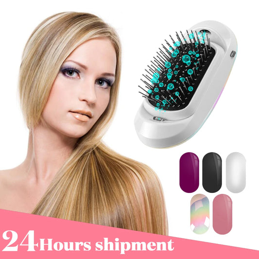 New Version Ionic Potable Massage Hairbrush.