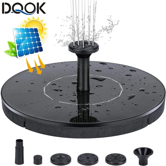 Mini Solar Water Fountain Pool Pond Waterfall birdbath