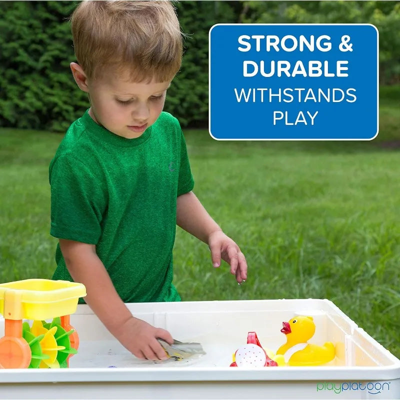 5 in 1 Kids Activity Table and Chair Set-Building Block Table.