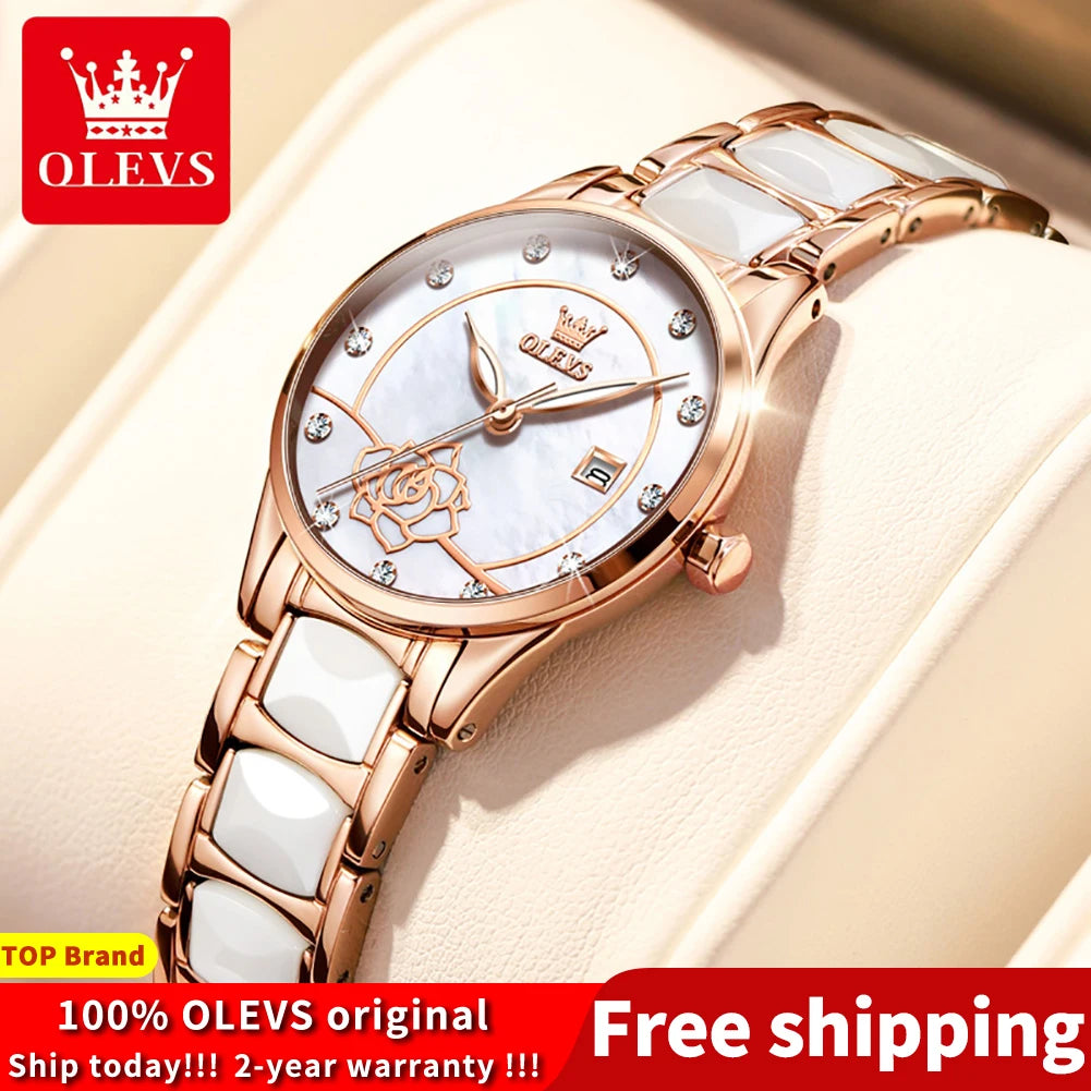 OLEVS Luxury Quartz Watch Women