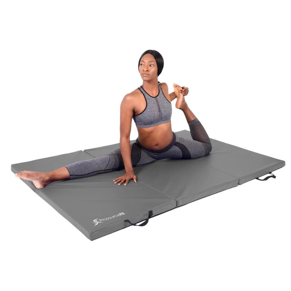 Tri-Fold Folding Gymnastics Mat 6’x4’ for Fitness Yoga sports Mats