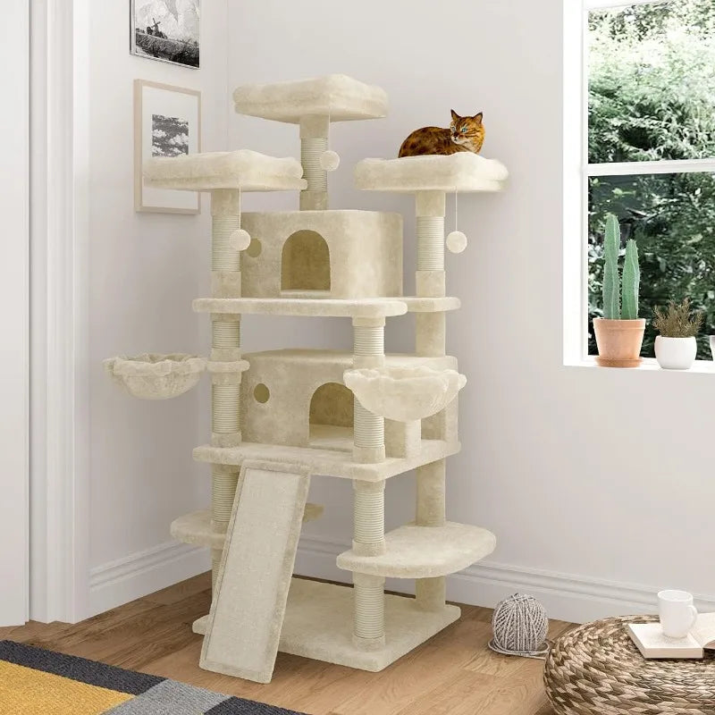 IMUsee 68 Inches Multi-Level Cat Tree tower