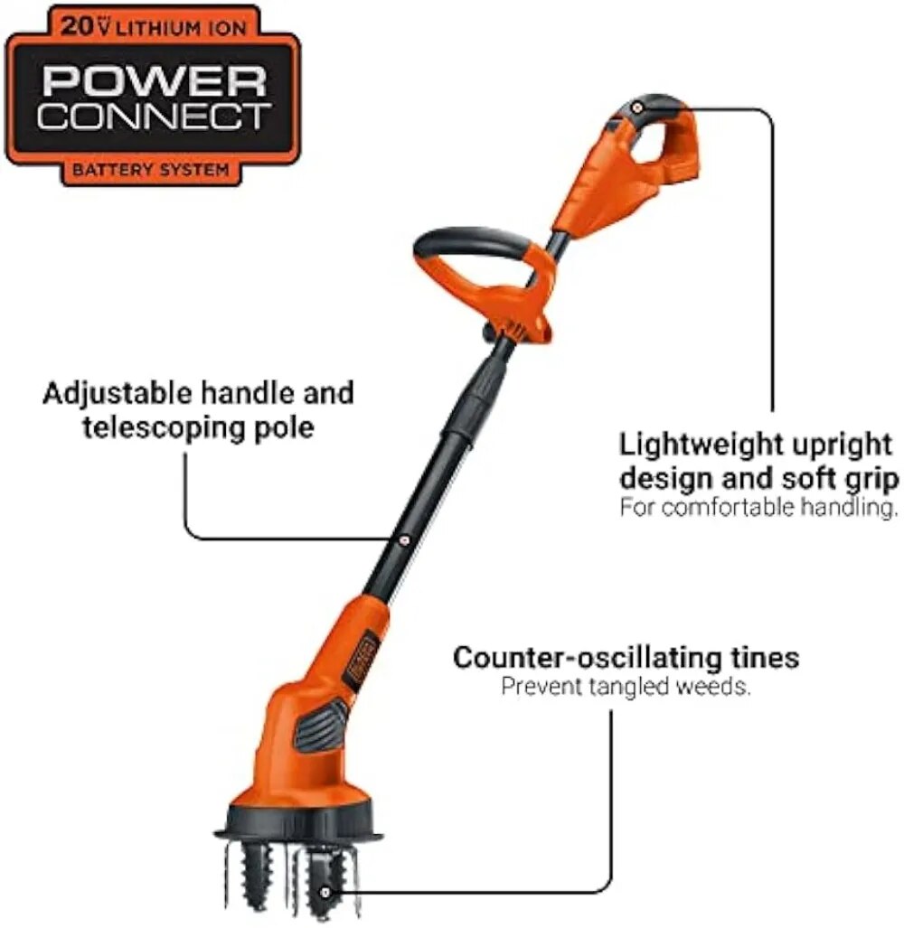 20V MAX* POWER CONNECT Cordless Garden Tiller Kit,