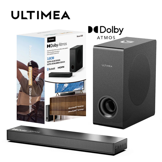 ULTIMEA 2.1 Bluetooth Soundbar with Dolby Atmos for Smart TV