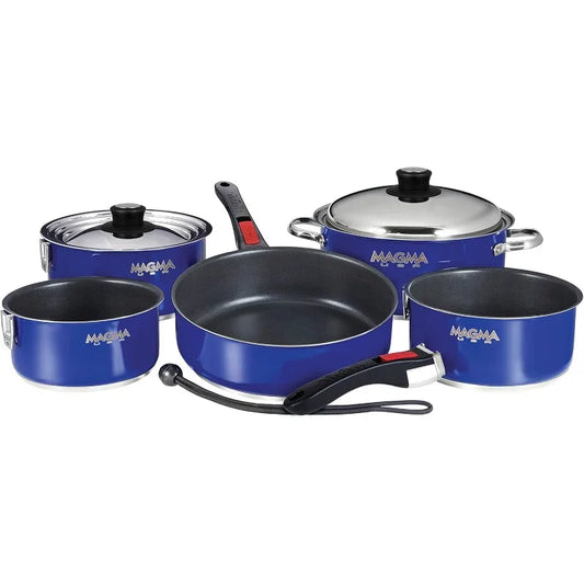 Magma Products Nesting Colored Stainless Steel Induction Cookware