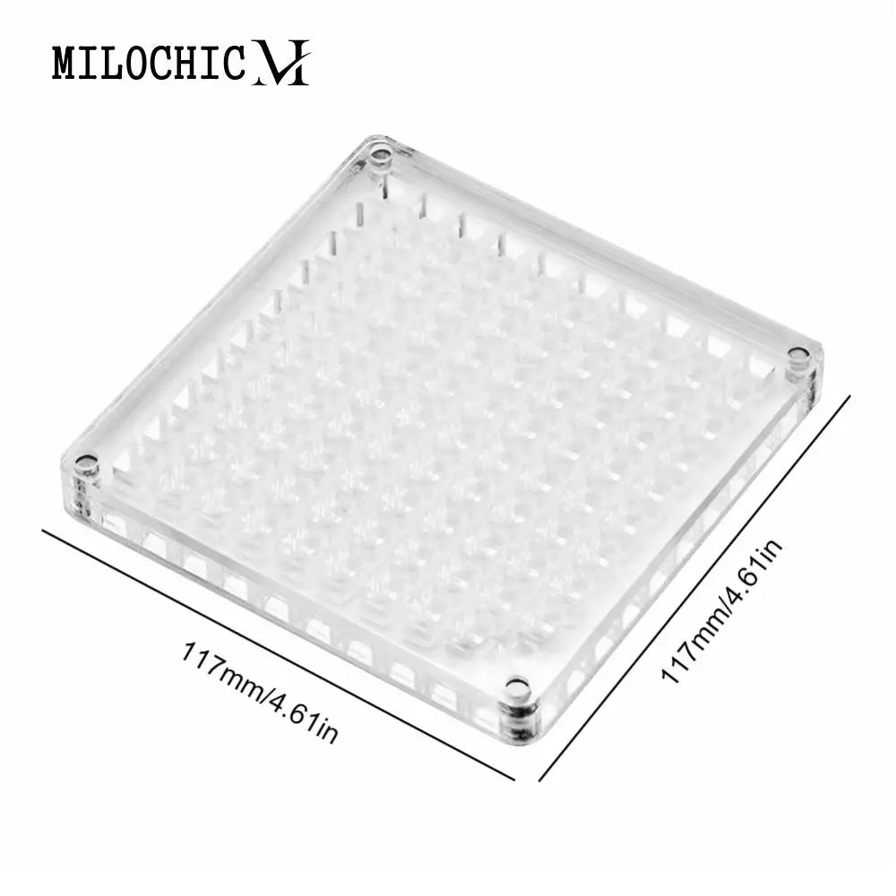 36/64/100 Grids Clear Acrylic Diamond Storage Box Organizer