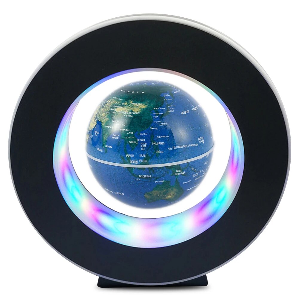 Levitating Lamp Magnetic Levitation Globe LED World Scenery Bedside Lamp