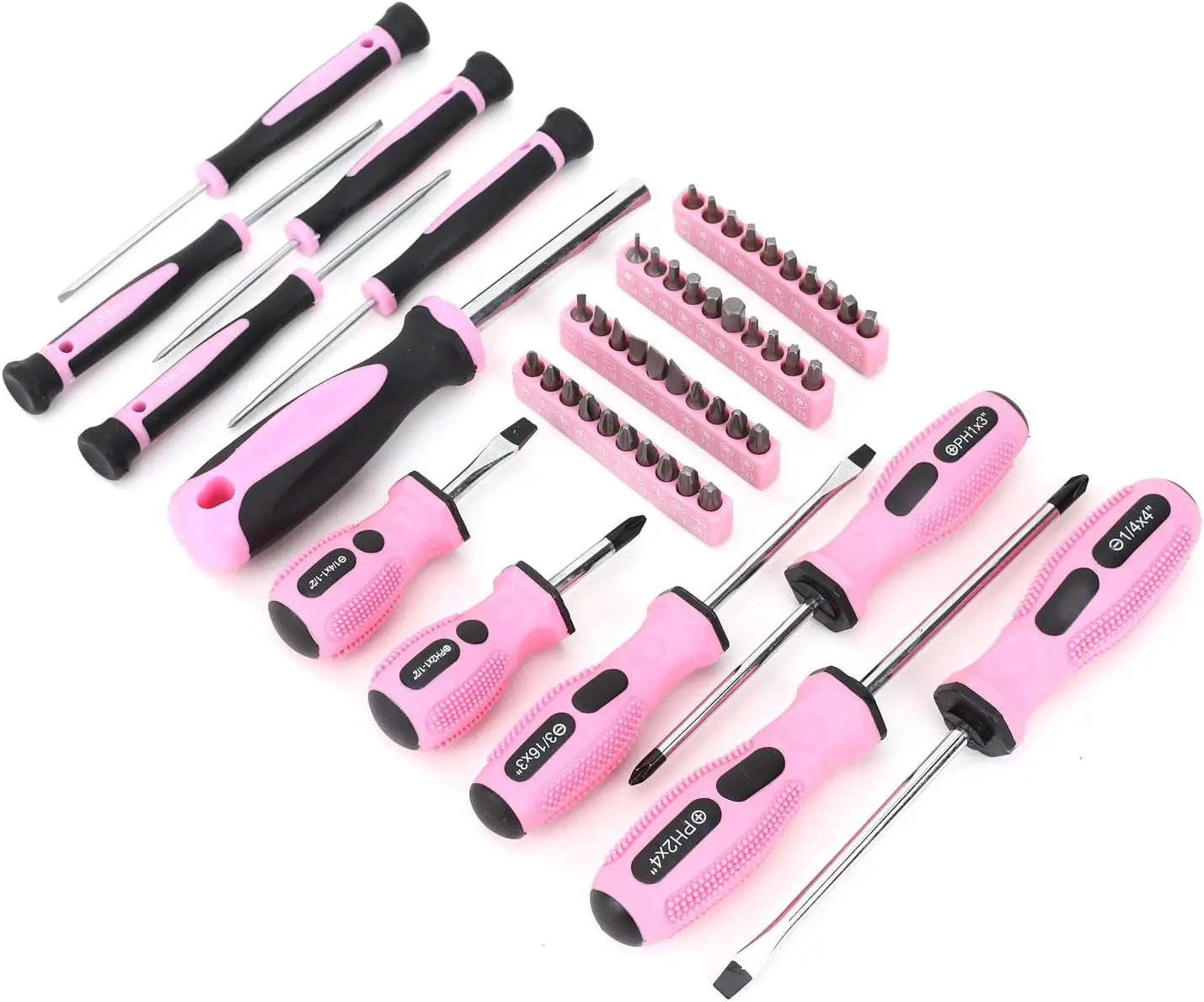 Pink Tool Set, 220-Piece Lady's Home Repairing Tool Kit