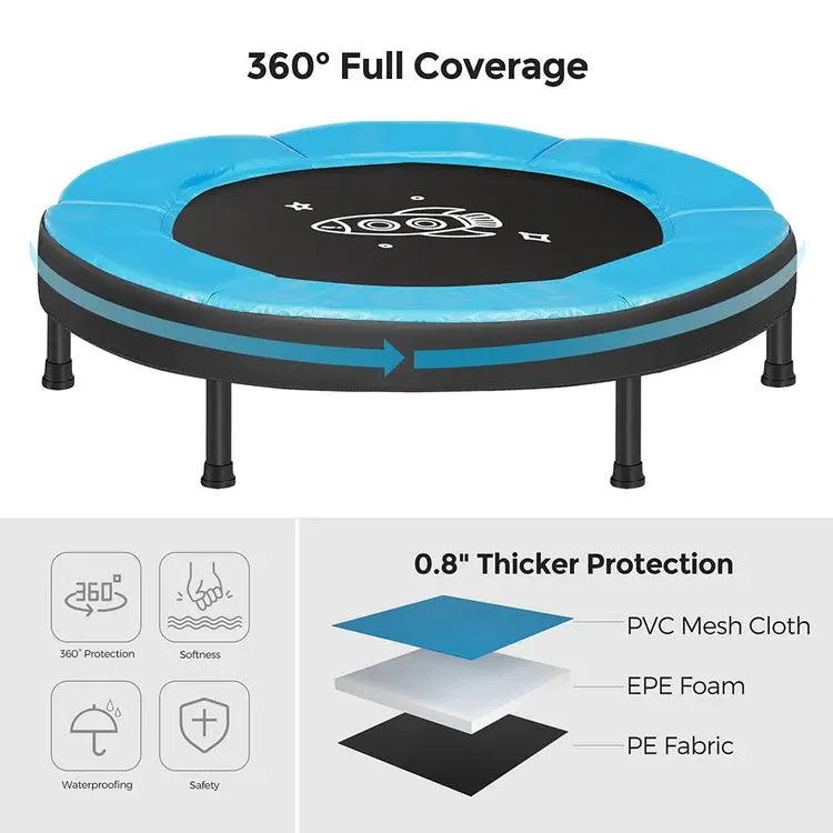 Trampoline for Kids, 3ft Mini Trampoline with Handlebar