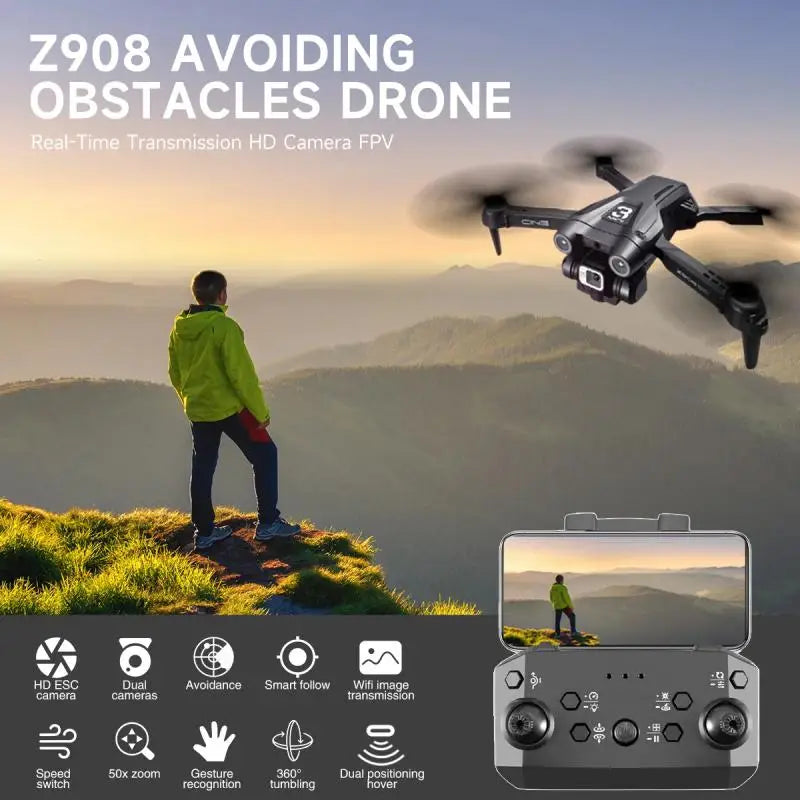 Lenovo Z908 Pro Drone 8K Profesional HD Dual Camera Brushless Motor