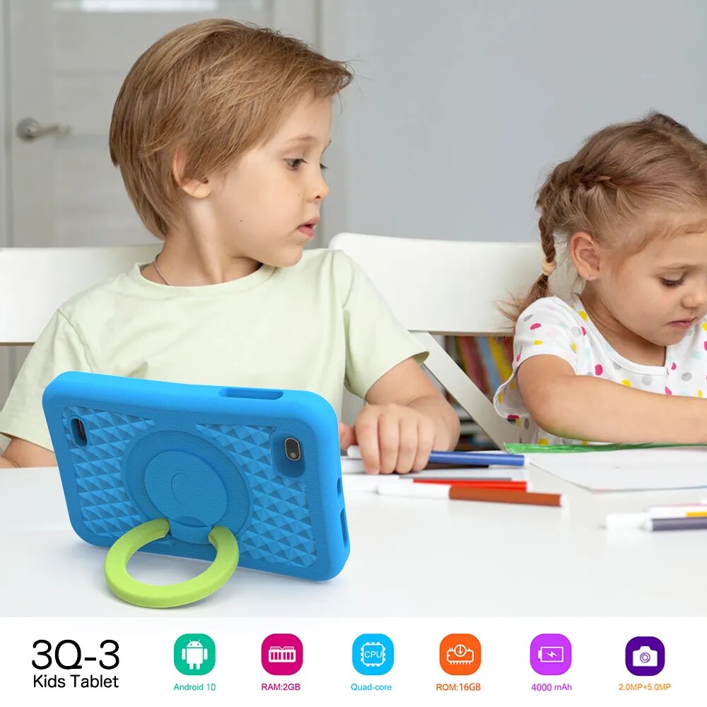 Core Google Play Children Tablet for kids in Hebrew Kids-proof Case