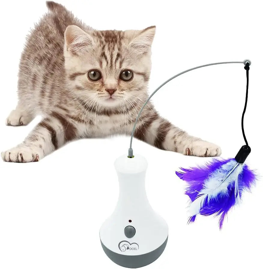 Cat Interactive Funny Feather Kitten Teaser Toys