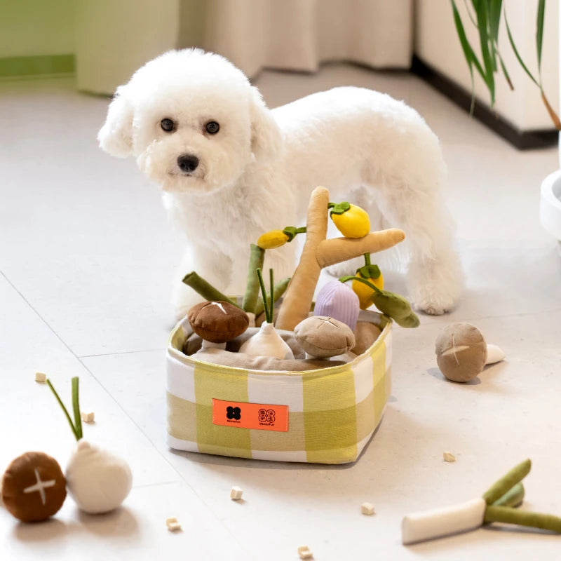 Mewoofun Snuffle Toys Vegetable-Shape Interactive Toy Dog