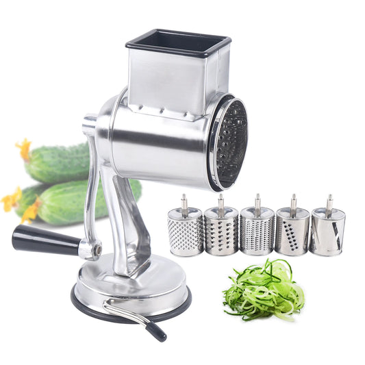 Rotary Grater Manual Cheese  Stainless Steel Shredder