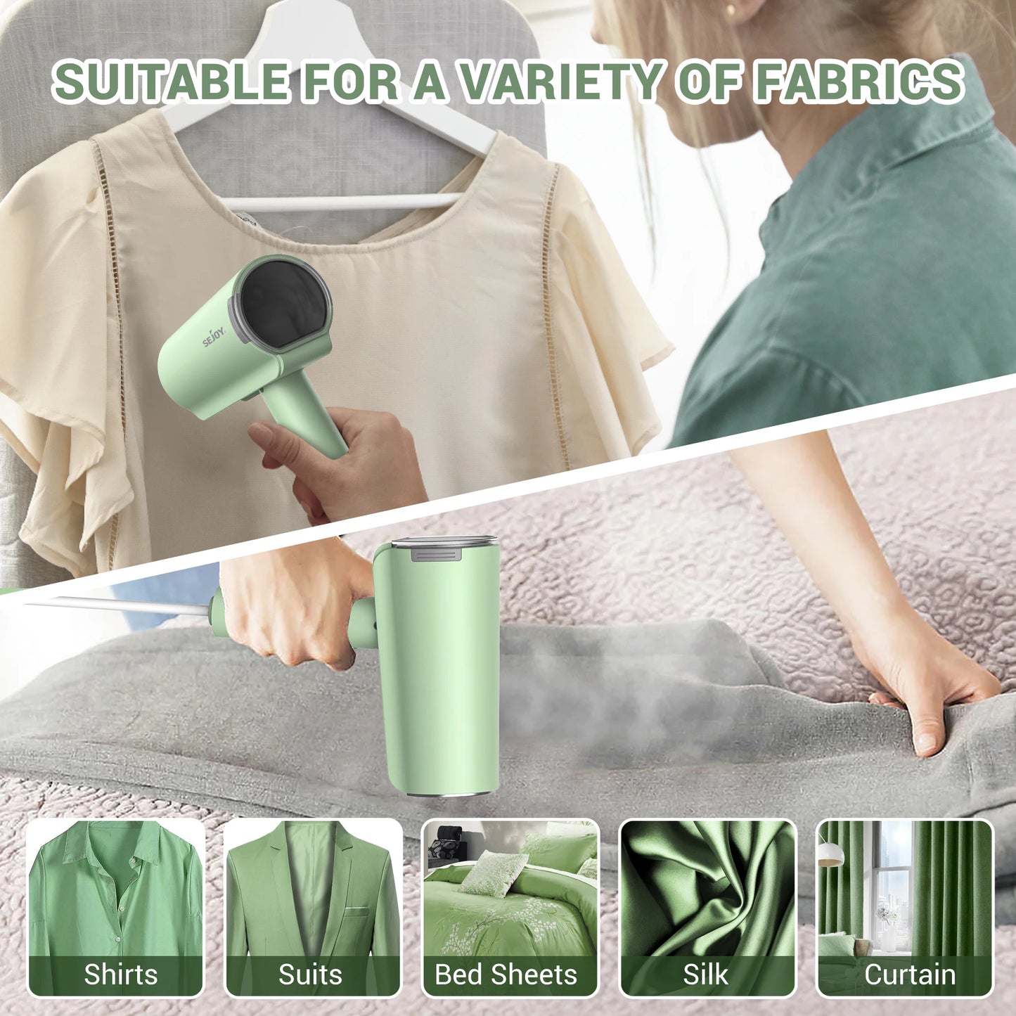 1000w Handheld Electric Iron Home Garment Steamer.