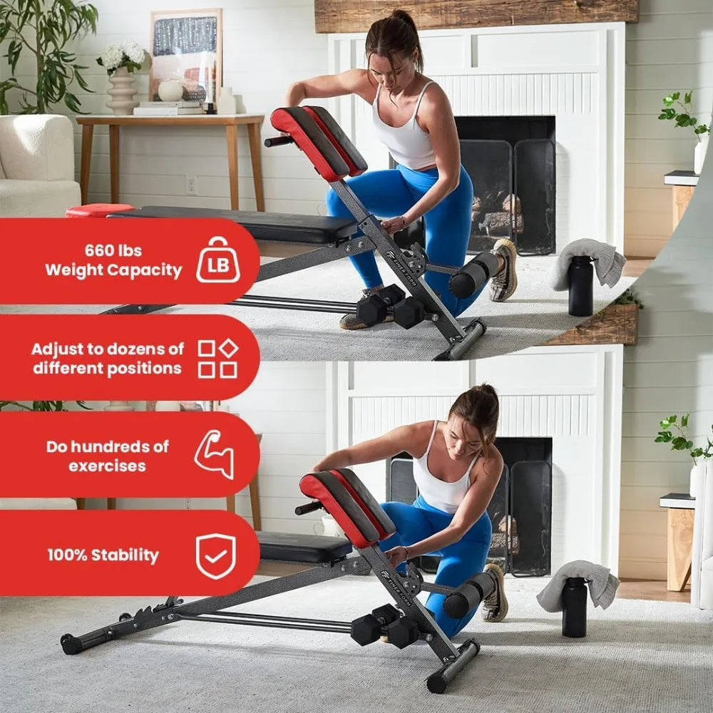 Multi-Functional Gym Bench for Full All-in-One Body Workout