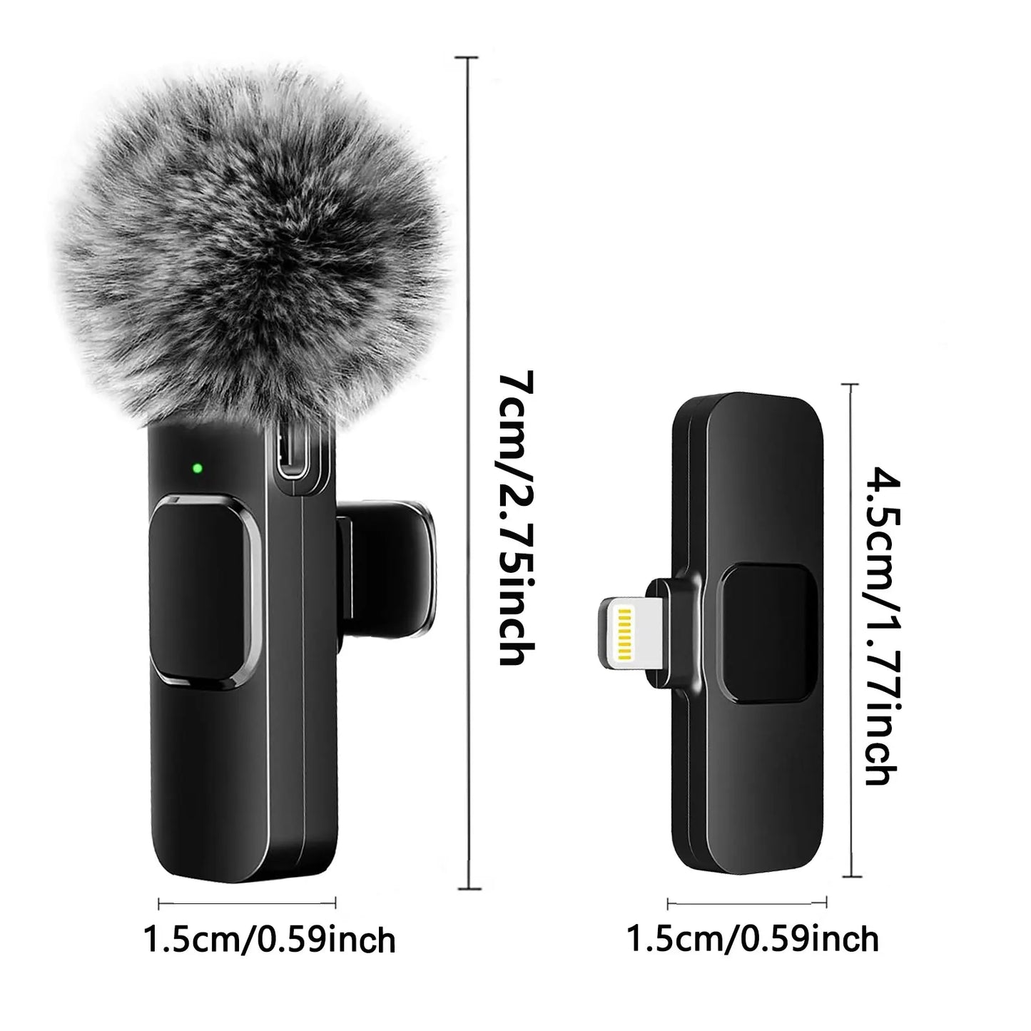 NEW Wireless Microphone Audio Video Recording Mini Mic For iPhone