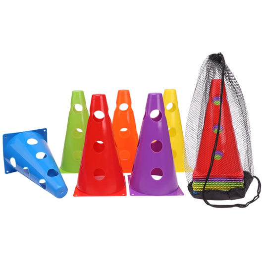 1 Set Mark Cones with Holes Football Speed Agility Training Equipment