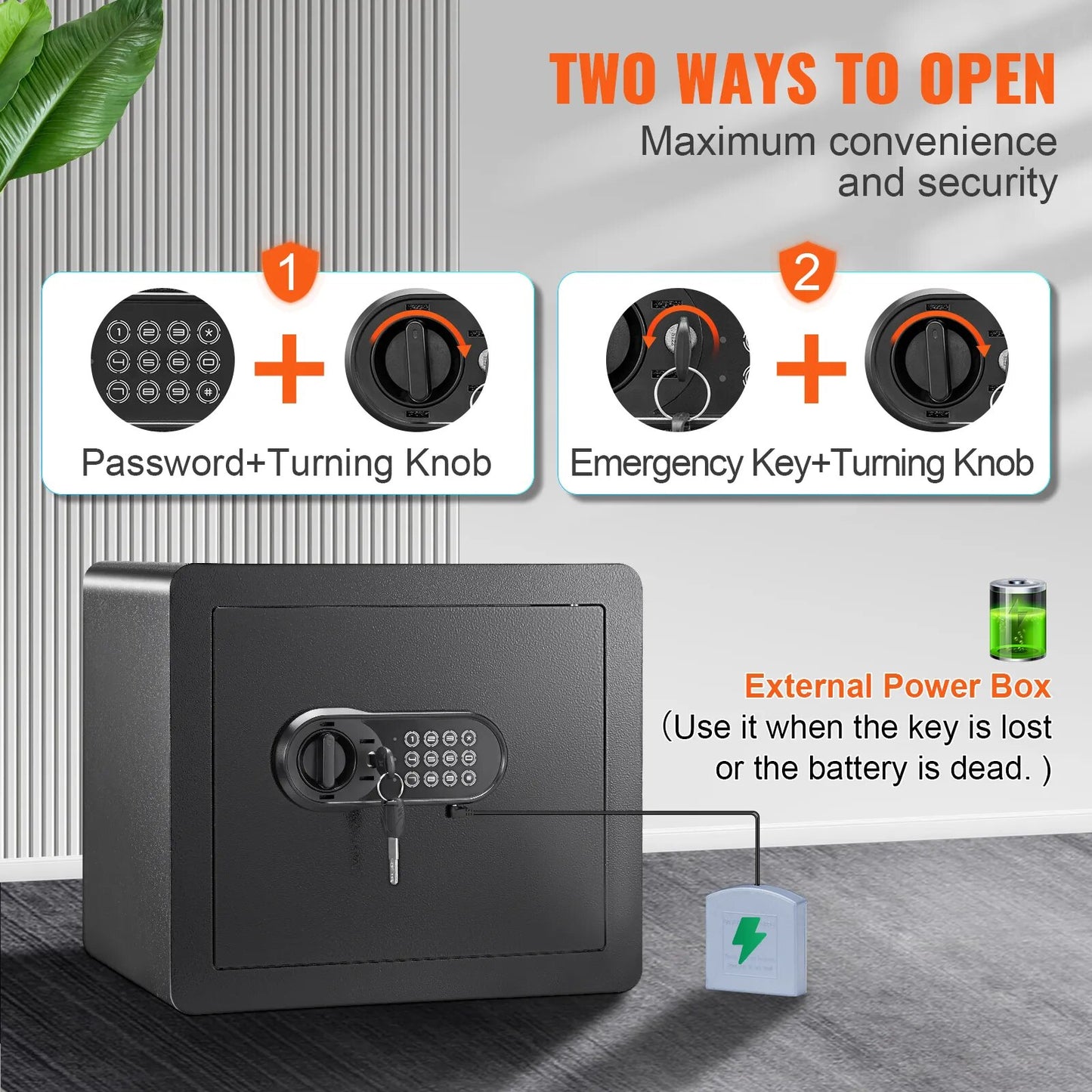 1.2/0.5  Fit Electronic Safe Deposit Safe Box W/ Digital Access