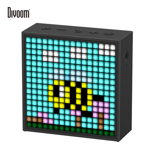 Bluetooth Portable Speaker with Clock Alarm Programmable Display