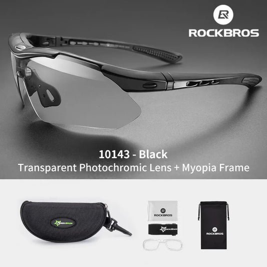 ROCKBROS Photochromic Cycling Bicycle Sports Glasses