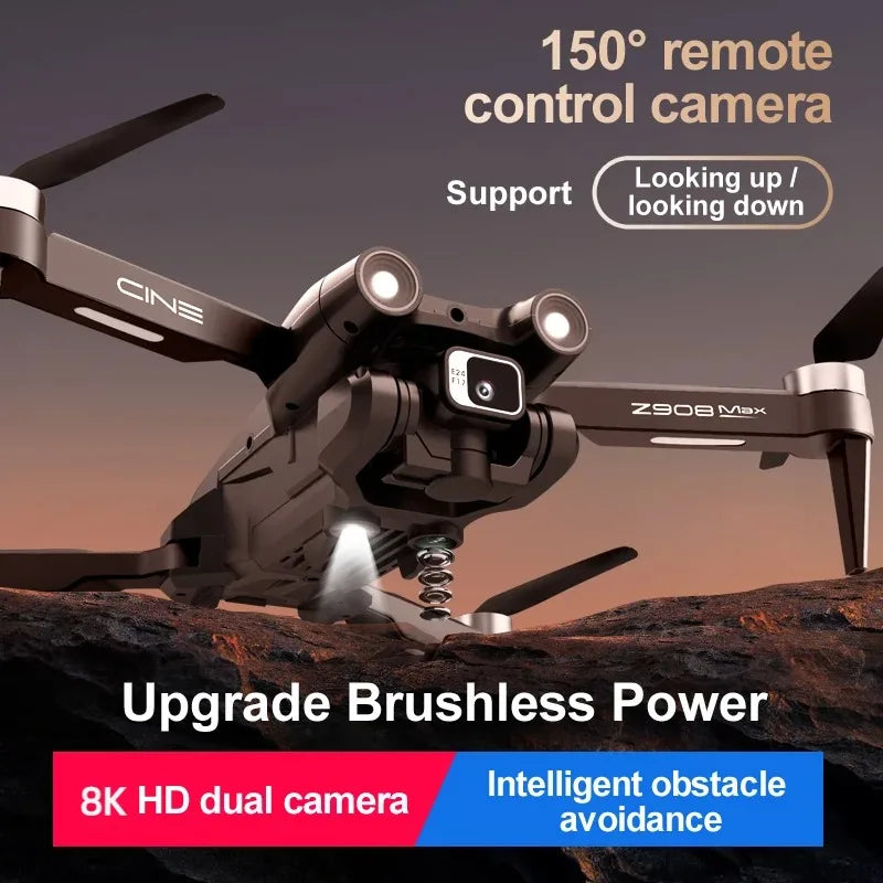 Lenovo Z908 Pro Drone 8K Profesional HD Dual Camera Brushless Motor