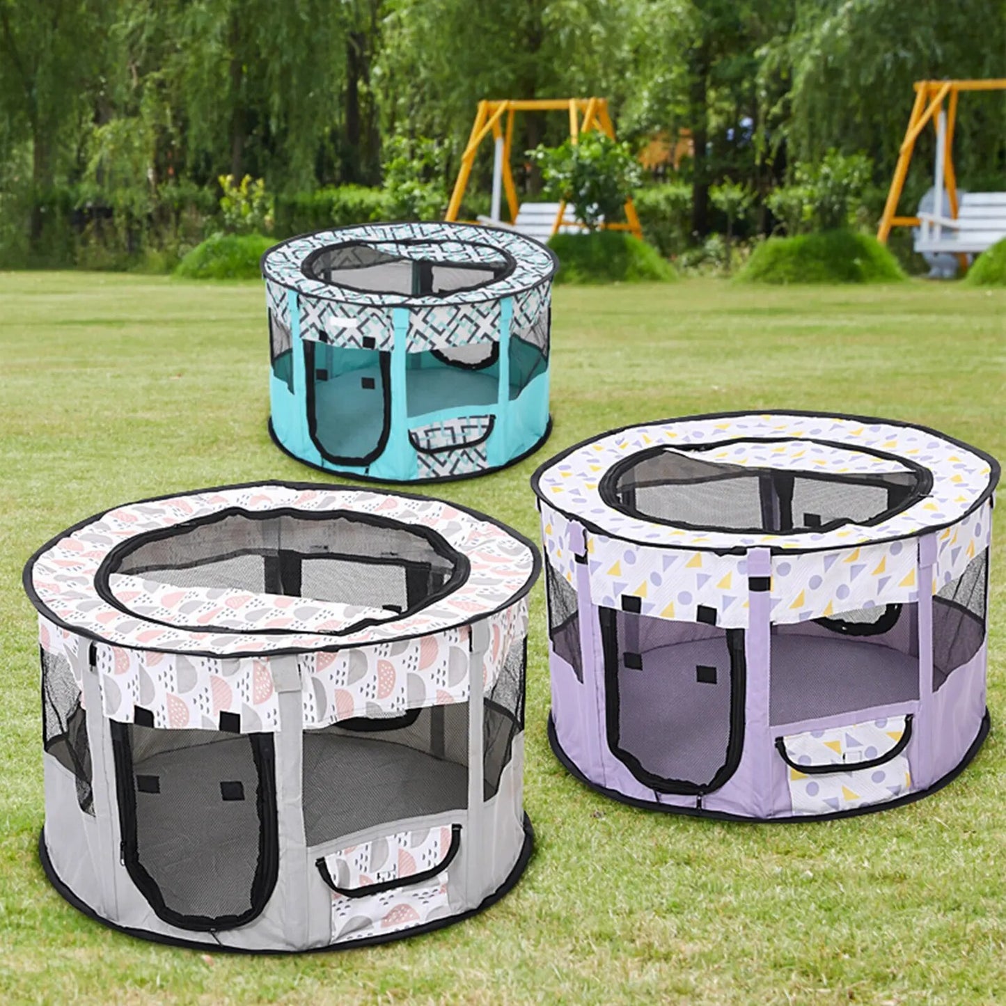 Folding Pet Tent Breathable Pet Playpen