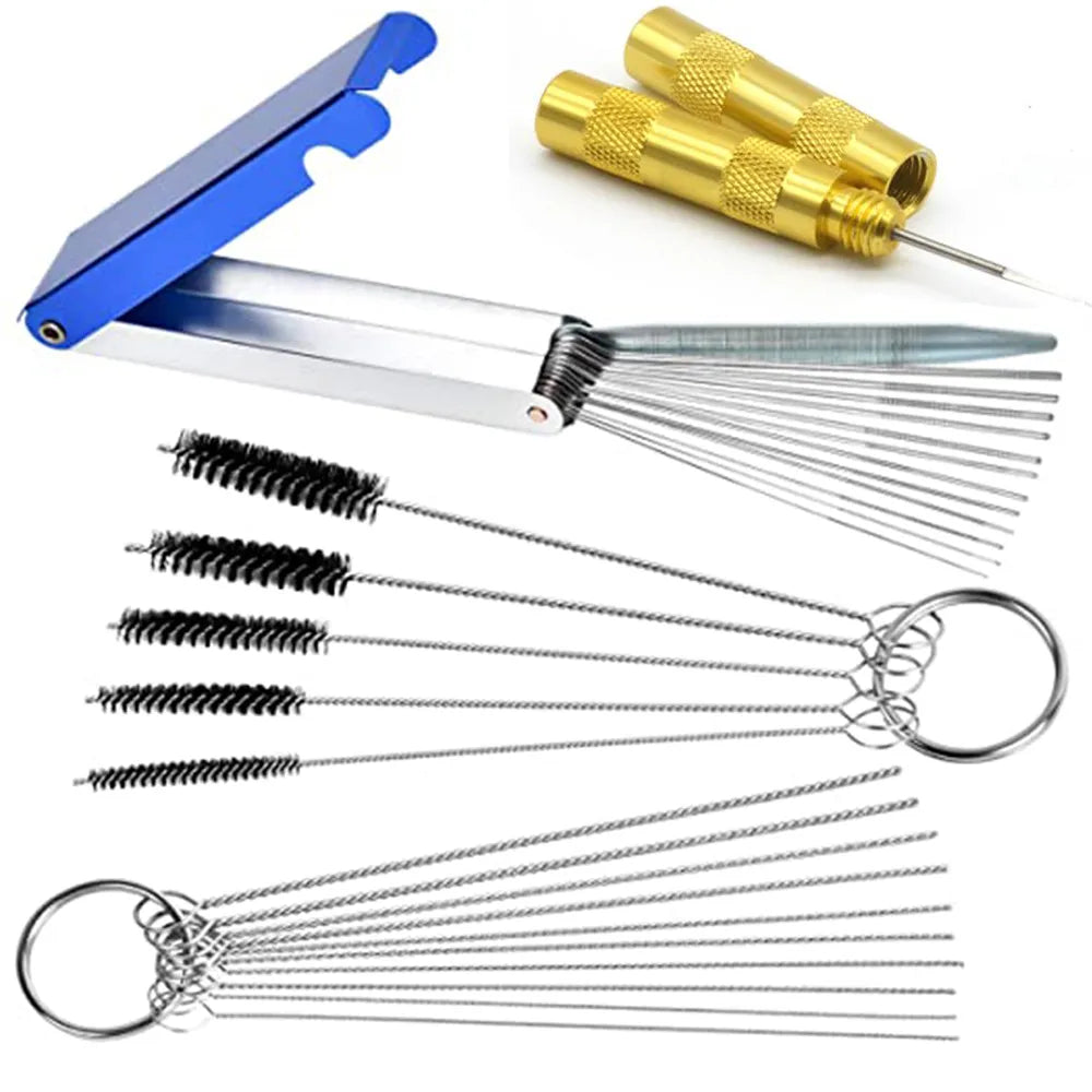 Airbrush Spray Gun Nozzle Cleaning Kit Cleaning Needles Repair Tool