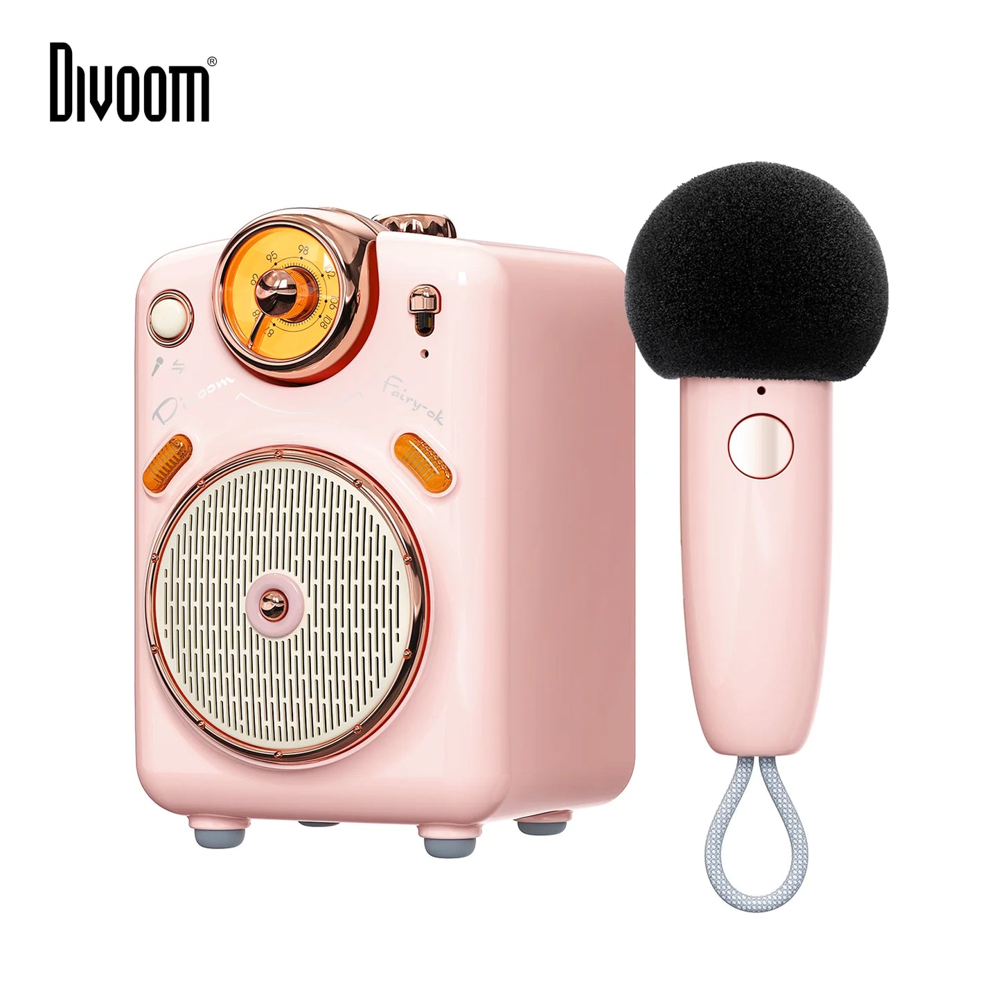 Fairy-OK Portable Bluetooth Speaker with Microphone Karaoke Function