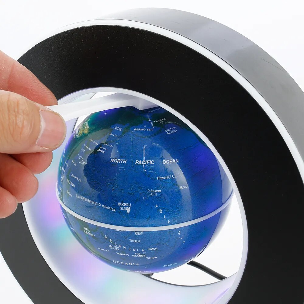 Levitating Lamp Magnetic Levitation Globe LED World Scenery Bedside Lamp