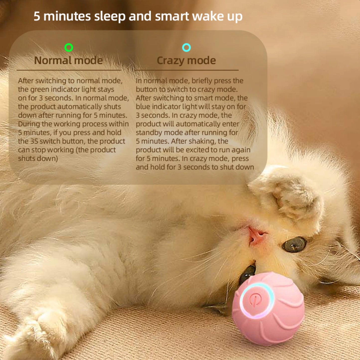 New Engaging and Fun Self-Moving Cat Toy