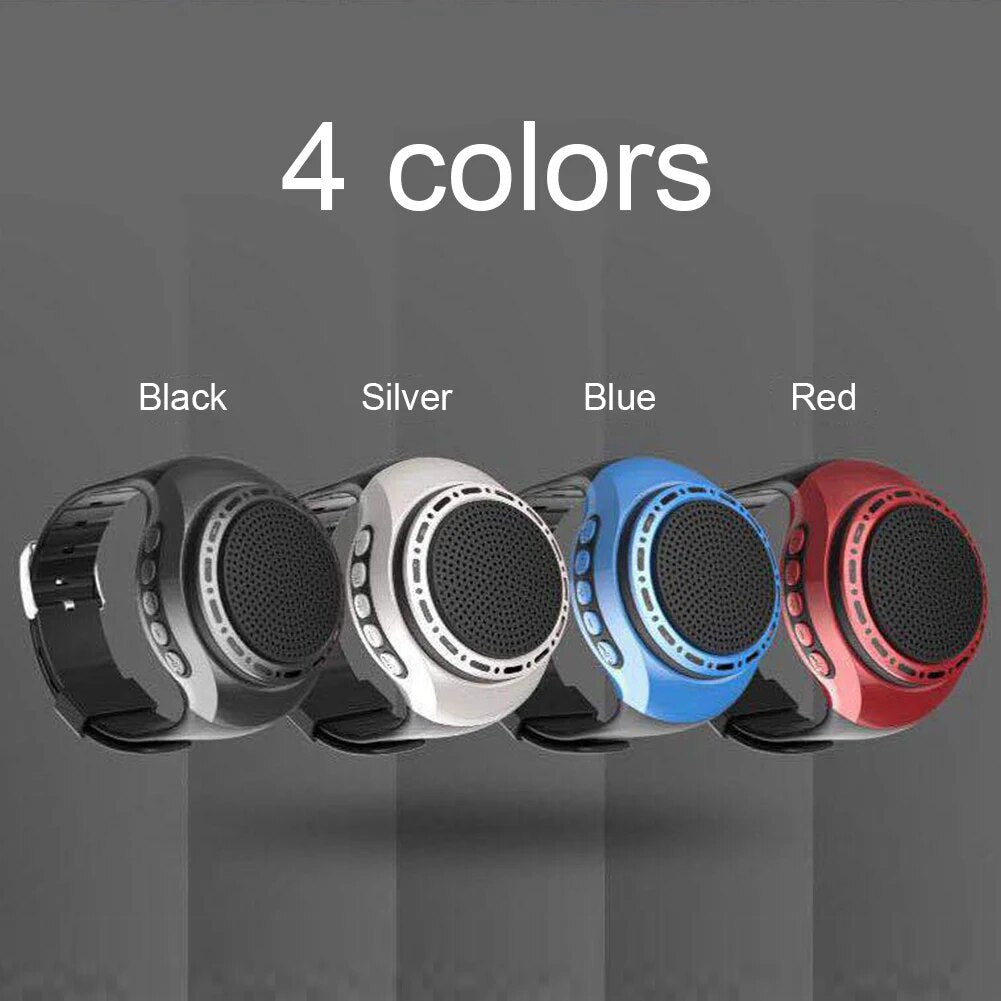 Cool Lighting Portable bluetooth speaker Wrist Watch