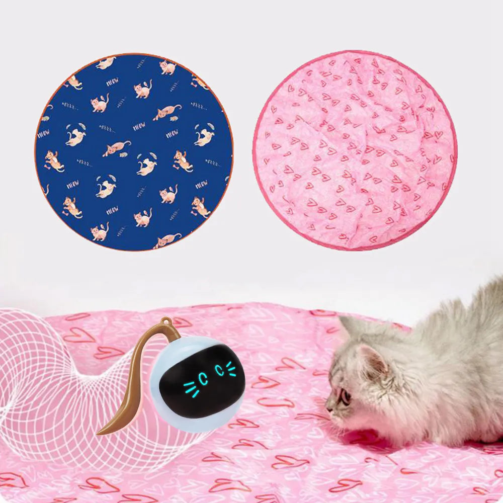 Interactive Cat Toy Colorful LED Self Rotating Smart Pet Ball Toys