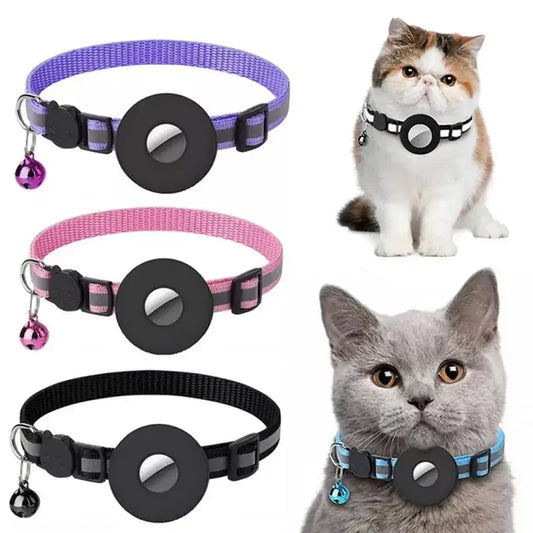 Reflective Collar Waterproof Holder Case For Airtag Nylon Harnesses