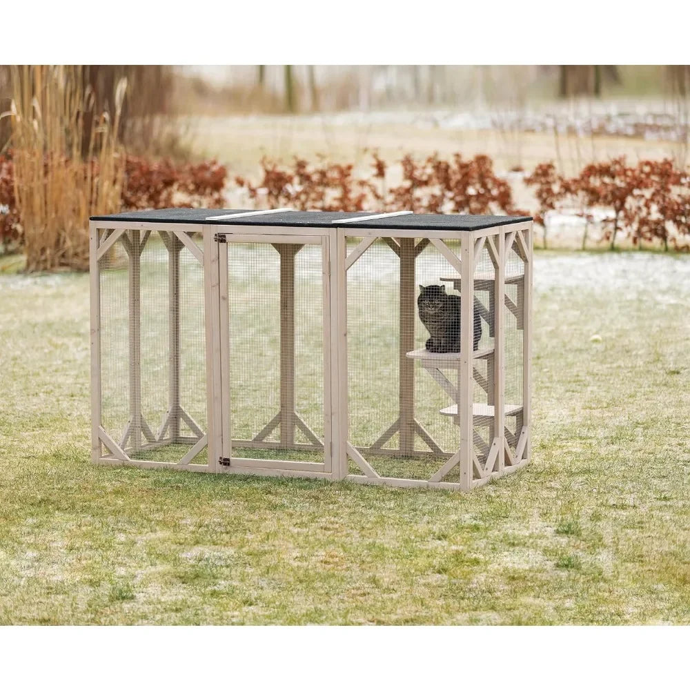 Cat House for Cats Outdoor  Large Cat Playpen With Platforms