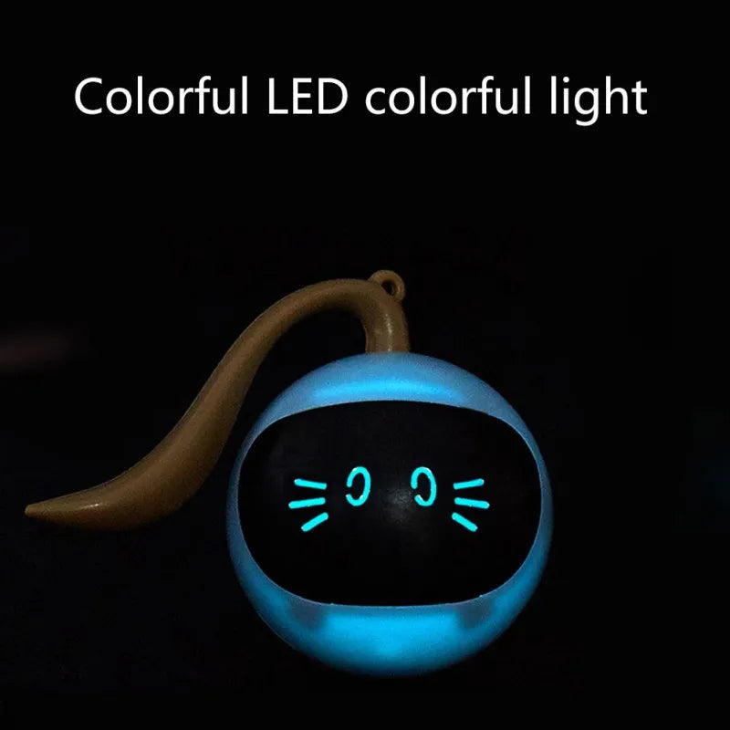 Interactive Cat Toy Colorful LED Self Rotating Smart Pet Ball Toys