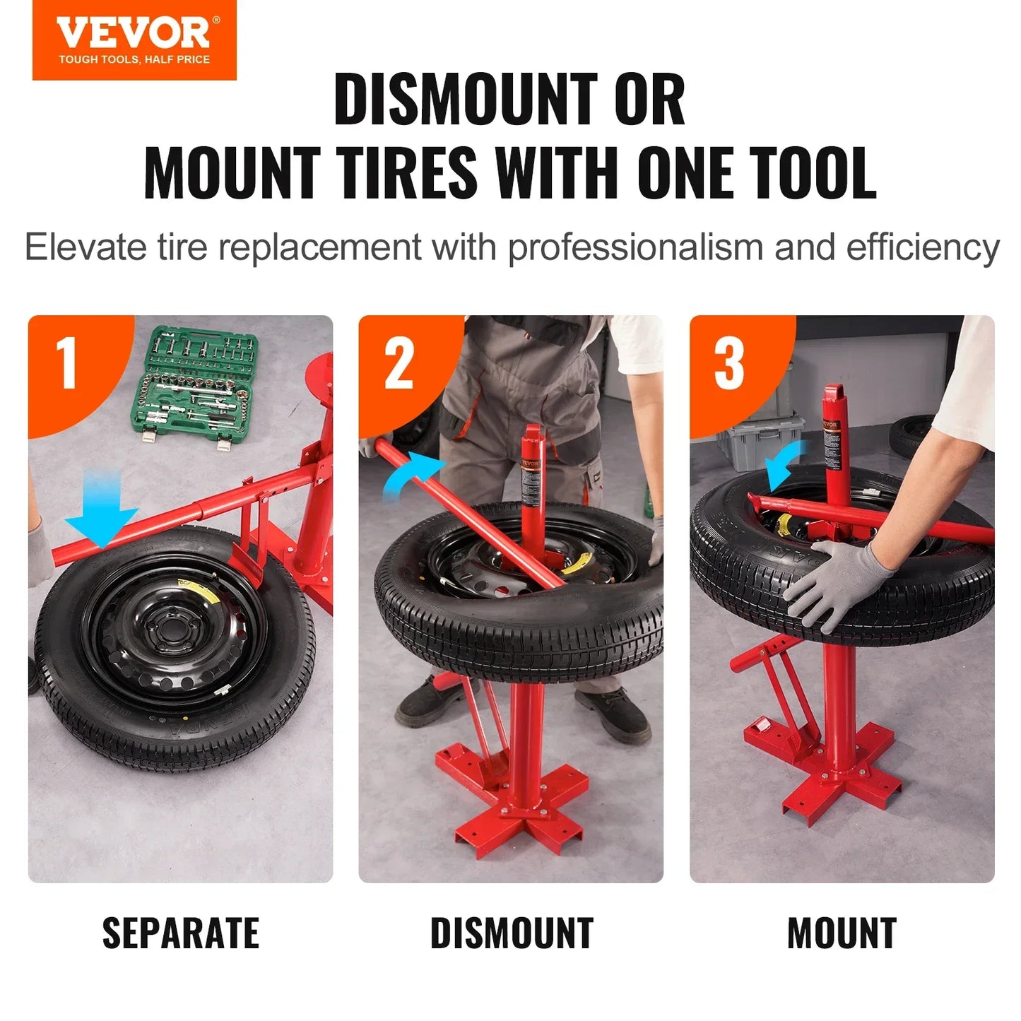 VEVOR Portable Manual Mounting Tire Changer