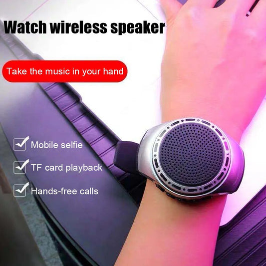 Cool Lighting Portable bluetooth speaker Wrist Watch