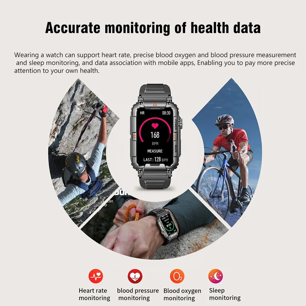 New Smartwatch Bluetooth Call Fitness waterproof Tracker