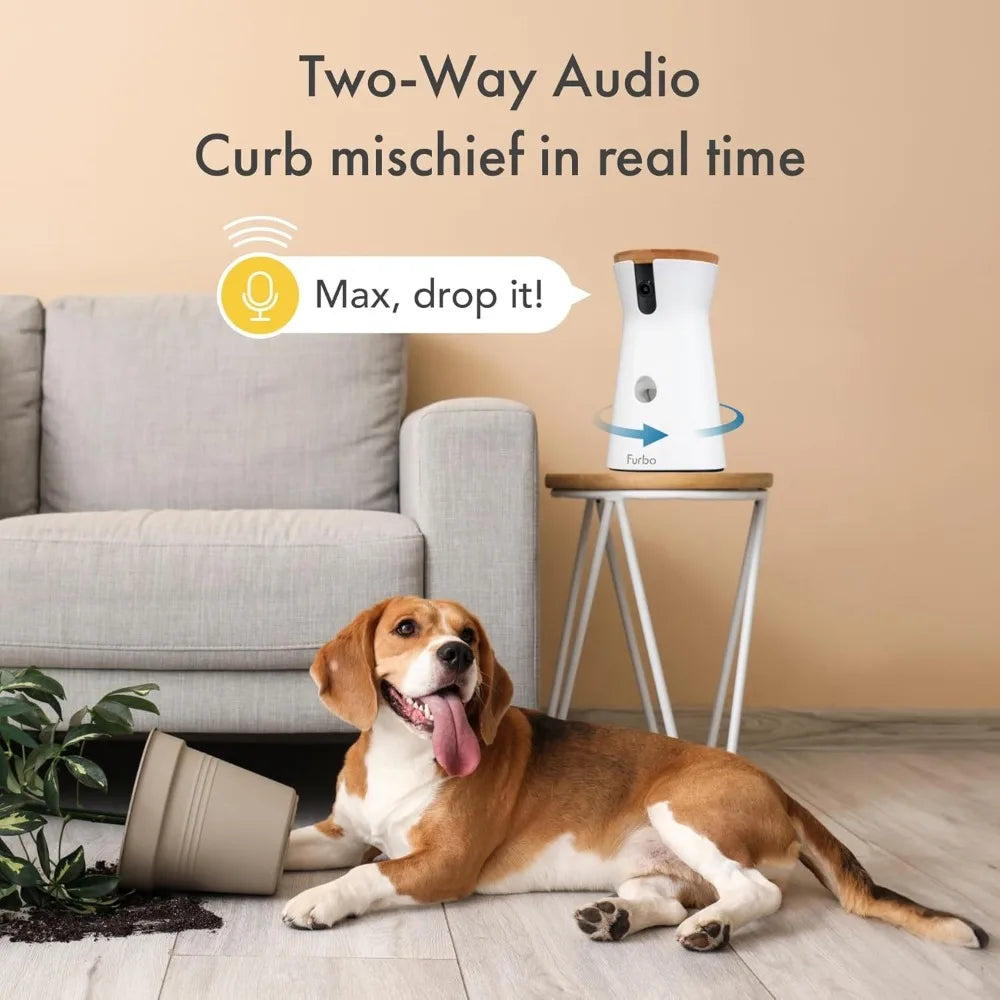 360° Dog Camera: Home Security Camera with Barking Alerts