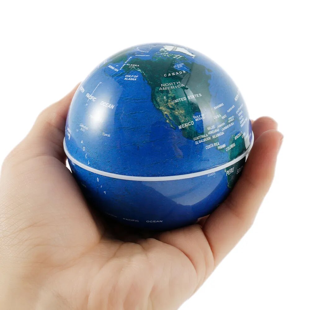 Levitating Lamp Magnetic Levitation Globe LED World Scenery Bedside Lamp