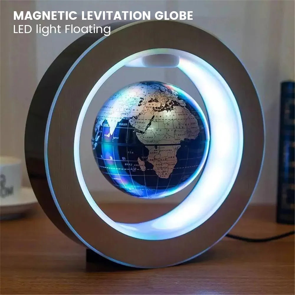 Levitating Lamp Magnetic Levitation Globe LED World Scenery Bedside Lamp