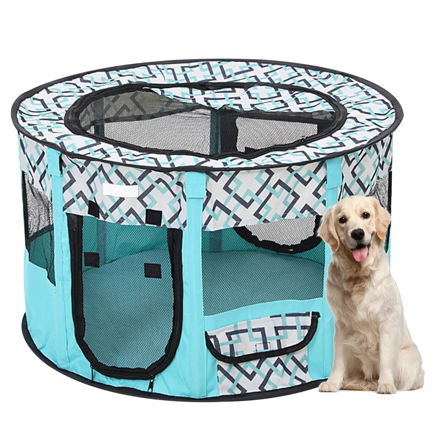 Folding Pet Tent Breathable Pet Playpen