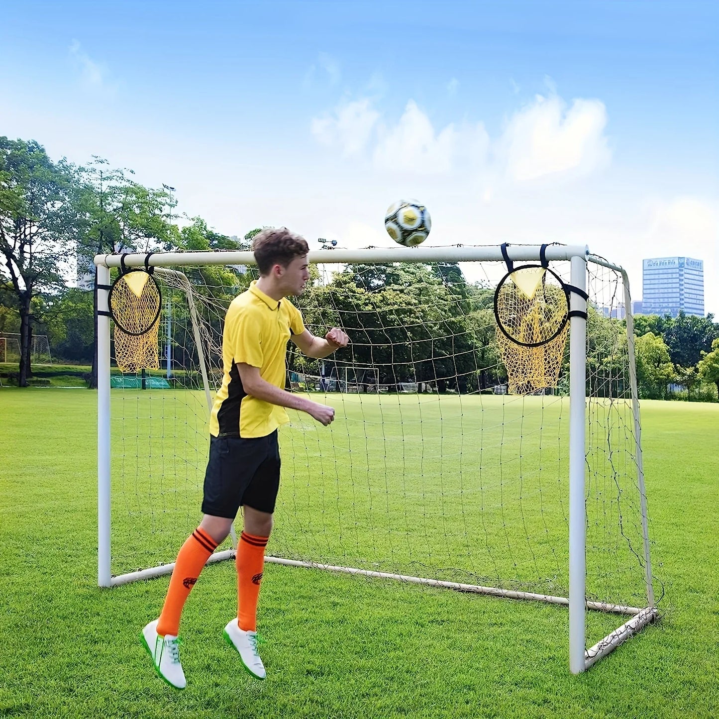 2pcsFootball Training Target Net, Portable Sports Soccer Goal