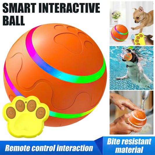 Dog Toys Smart Electric Remote Control Flashing  Waterproof Ball.