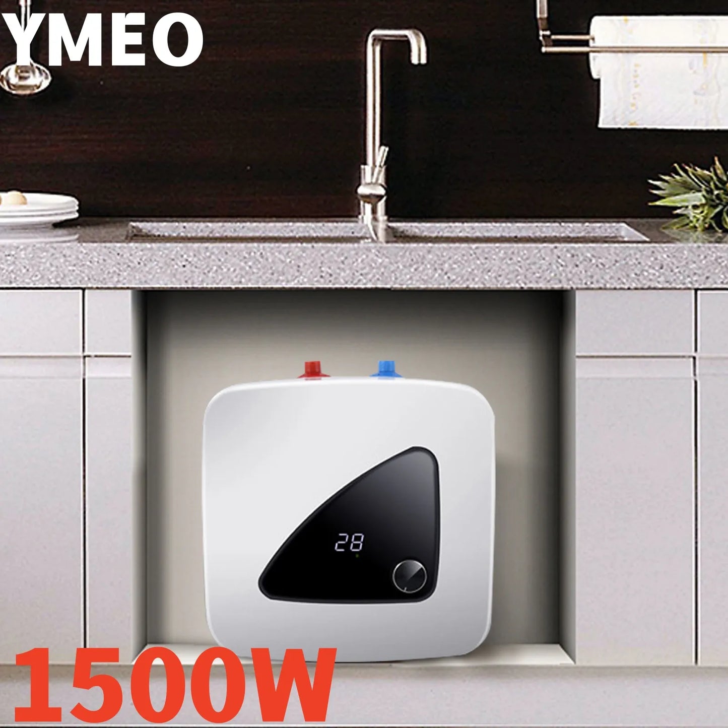 1500W 8L Electric Water Heater kitchen bathroom Storage Tank